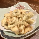 蕎麦旬菜 こすげ - 野沢菜のおつまみ天婦羅