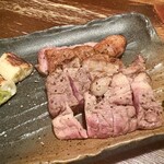 蕎麦旬菜 こすげ - 地鴨ロース肉の網焼き