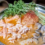和ぐや - 痛風チゲ鍋〜牡蠣白子あん肝〜