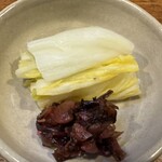 小暮や - 香の物は白菜漬け