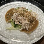 浜木綿 - 料理写真:蒸し鶏の胡麻ソース スモール