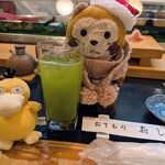 寿し辰 - まずは冷たい緑茶でｶﾝﾊﾟ━(*´ω｀)o∪∪o(´ω｀*)━ｲ♡