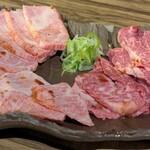 焼肉 牛若丸 - 黒毛和牛盛り合わせ1人前
