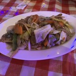 タイ屋台メシ モンティ 13 - 揚げた白身魚のオイスターソース炒め