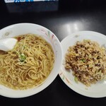 練翠 - ランチラーメン+半チャーハン