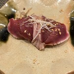 炉端割烹 主海 - 砂ずりのにぎり