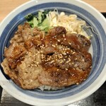 焼きたてのかるび - 料理写真:カルビと厚切りハラミ丼