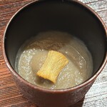 銀座 有涯 - 茶菓子(牛蒡)