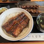 炭火職人 うなみ - 鰻丼並+きも串