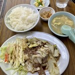 千代飯店 - 焼肉定食¥750-
