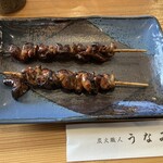 炭火職人 うなみ - きも串2本^_^