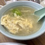 千代飯店 - 卵たっぷりのスープ
