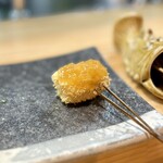 はい、串揚げです。 - 白菜の肉巻き