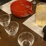 韻松亭 - お酒の器、大きかった！