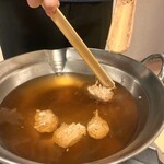 韻松亭 - 鳥つみれ鍋