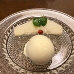 韻松亭 - 洋梨とゼリーとアイス