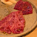 炭火焼肉 肉の匠 ひうち - タレ焼き（ヒレ、シンシン、ヒウチ）
