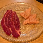 炭火焼肉 肉の匠 ひうち - 塩ホルモン他