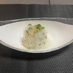 鉄板 薊 - カラスミで和えた春雨