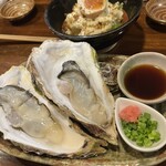 旬菜の味わい がら里 - 別注生牡蠣