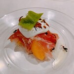 酒場わたなべ - 柿の生ハム巻き