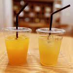Mio Cafe TAKEHARA - オレンジジュース＆アップルジュース