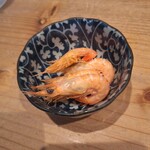 盛まつ - お通しよりえびの塩茹で