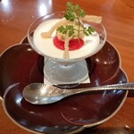 銀座ろくさん亭 - パンナコッタとピスタチオアイス