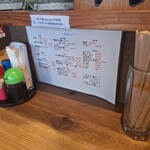 盛まつ - メニュー