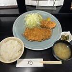 串膳 - ロースかつ定食　1,400円
      カキフライ単品　450円