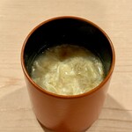 登喜和鮨 - トトマメの出汁のかき卵