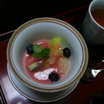 料亭旅館　いちい亭 - 水物　苺のソース香りよく美味しい！