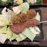 鳥ざん - つくね、ハムトン