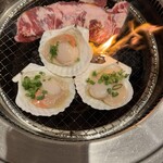 熟成焼肉いちばん  - 北海道産ホタテ焼き2