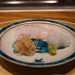 温石 - ●お造り
      焼津のキジハタ、焼津のアオリイカ