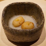 温石 - ●あさはた蓮根だんご 白味噌仕立て