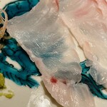 温石 - 6kgのキジハタです。太い繊維で肉質は強く、甘い脂が程よく乗っておりました