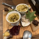 下北六角 - 旬のあて四種盛り合わせ