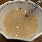 下北六角 - お通しの里芋のお粥