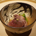 温石 - ●炊き合わせ
      鴨の治部煮（大分）、磐田の海老芋