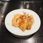 Restaurant Honjin - 鉄板焼き　海老　ホタテ