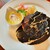 ニク サングルマン - 料理写真:見目麗しい正統派のビジュアル！ぷっくり膨らんだハンバーグの上にドーンと漆黒のビーフシチューが豪華すぎる♪
