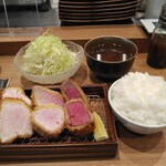 TONKATSU KEITA - 牛カツととんかつの食べ比べ定食