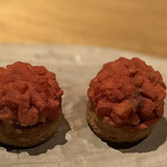 ドンブラボー - 鯖とトマトのブルスケッタ