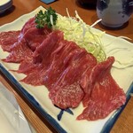 とんかつ丸一 上諏訪店 - 馬刺しの赤身