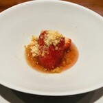 馳走西健一 - 【写真⑬】苺(きらぴ香)のコンポート、和紅茶のグラニテ