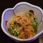 季節料理くら井 - 今日のお通しはオクラ☆