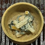 みつき - 鳥取の柿と春菊の白和え