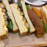 ダフネ珈琲館 - 海老フライのトーストサンド