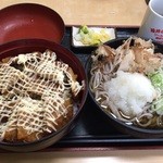 小川家 - ソース辛マヨかつ丼 並＋おろしそば レギュラー